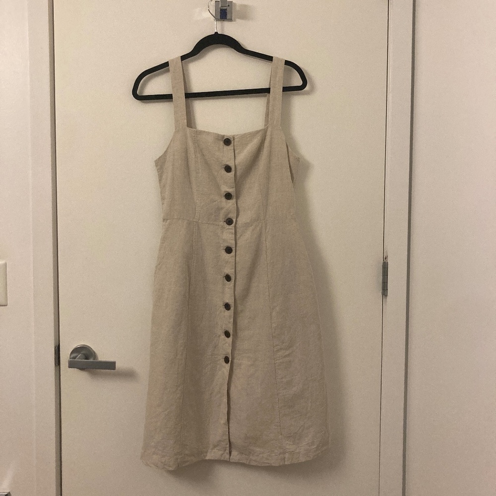 Midi Linen Dress, NWOT